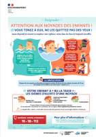 Affiche prévention noyades enfants